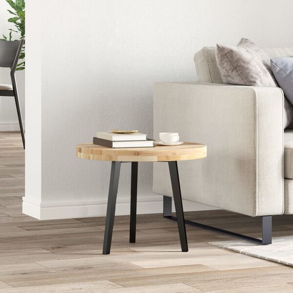 vidaXL Bordsskiva rund &Oslash;50x4 cm massivt akaciatr&auml;