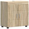 vidaXL Badrumssk&aring;psset TULUM Sonoma-ek 60 x 34 x 63 cm Konstruerat tr&auml;