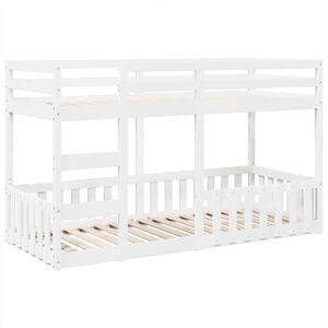 vidaXL V&aring;ningss&auml;ng vit 90x200 cm massiv furu
