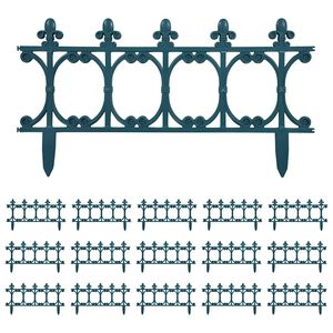 vidaXL Rabattkant 16 st gr&ouml;n 10 m PP