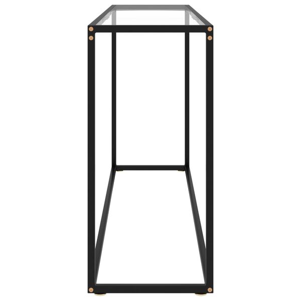vidaXL Konsolbord transparent 140x35x75 cm h&auml;rdat glas