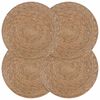 vidaXL Sj&ouml;havsn&auml;tst&auml;llen 4 pcs Naturlig &Oslash; 30 cm 100% Sj&ouml;gr&auml;s