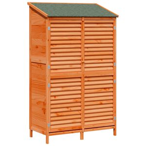 vidaXL Tr&auml;dg&aring;rdshus Brun 106 x 56 x 176,5 cm Massivt Furu