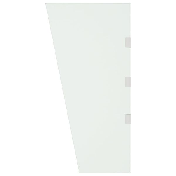 vidaXL Sidopanel f&ouml;r entr&eacute;tak transparent 50x100 cm h&auml;rdat glas