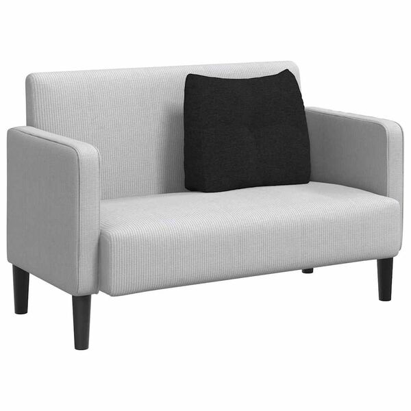 vidaXL Ryggkudde Svart 60 x 24 x 50 cm tyg