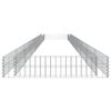 vidaXL Planteringsgabion upphöjd galvaniserat stål 800x100x20 cm