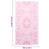 vidaXL Utomhusmatta ARAKIL rosa 120x180 cm PP