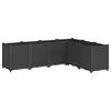 vidaXL Odlingsl&aring;da svart 160x120x53 cm PP