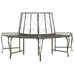 vidaXL Tr&auml;dsoffor 1-Antal sittplatser &Oslash; 160 x 89 cm St&aring;l