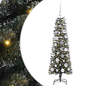 vidaXL Konstgjord julgran Gr&ouml;n 120 cm PVC och Plast och St&aring;l