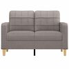 vidaXL 2-sitssoffa taupe 120 cm tyg