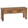 vidaXL Hallb&auml;nk i massiv teak 90x30x40 cm