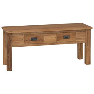 vidaXL Hallb&auml;nk i massiv teak 90x30x40 cm