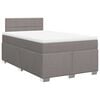 vidaXL Rams&auml;ng med madrass taupe 120x190 cm tyg
