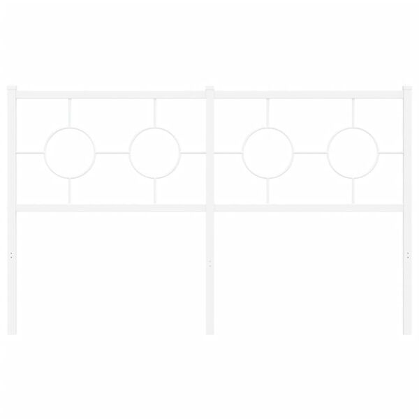 vidaXL Ers&auml;ttningsgavel metall vit 140 cm