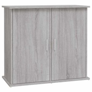 vidaXL Akvarieb&auml;nk gr&aring; sonoma 81x36x73 cm konstruerat tr&auml;