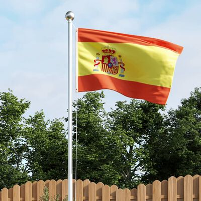 vidaXL Spaniens flagga 90x150 cm