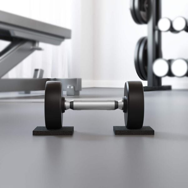 vidaXL Gummipad Svart Gummi