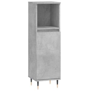 vidaXL Badrumssk&aring;p betonggr&aring; 30x30x100 cm konstruerat tr&auml;
