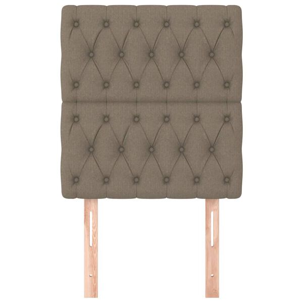 vidaXL S&auml;nggavel taupe 80x7x118/128 cm tyg