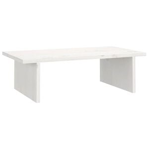 vidaXL Sk&auml;rmst&auml;ll vit 50x27x15 cm massiv furu