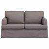 vidaXL Soffa Taupe 144 x 80 x 85 cm tyg