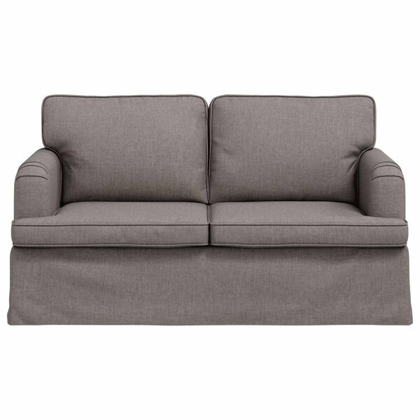 vidaXL Soffa Taupe 144 x 80 x 85 cm tyg