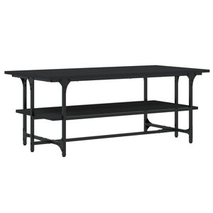 vidaXL Soffbord svart 100x50x40 cm konstruerat tr&auml;