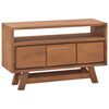 vidaXL TV-b&auml;nk 80x30x50 cm massiv teak