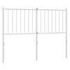 vidaXL Ers&auml;ttningsgavel metall vit 120 cm