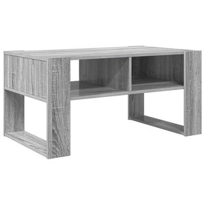 vidaXL Kaffeebord Gr&aring; Sonoma 92 x 53 x 45 cm Konstruerat tr&auml;