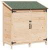 vidaXL Tr&auml;dg&aring;rdshus Naturlig 106,5 x 56 x 113,5 cm Konstruerat tr&auml;