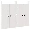 vidaXL K&ouml;ksd&ouml;rr MEPPEL 2 pcs Vit 50 x 9 x 82 cm Massivt talltr&auml;
