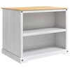 vidaXL K&ouml;ks&ouml; set 2 st Vit och Honungsvax 112 x 77 x 91,5 cm