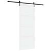 vidaXL Skjutd&ouml;rr ORKDAL 93 x 232 cm Konstruerat tr&auml; Vit och svart