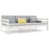 vidaXL Dagb&auml;dd utan madrass vit 80x200 cm massiv furu