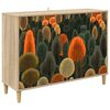 vidaXL Sideboard ZAANDAM Sonoma-ek 102 x 33 x 75 cm Konstruerat tr&auml;