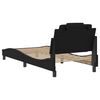 vidaXL Bed Frame "Viana" without Mattress Black 80x200 cm Faux Leather