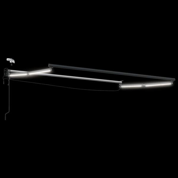 vidaXL Elektrisk utdragbar markisram Antracit 3,5 x 2 m Aluminium