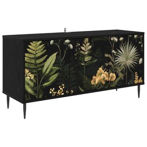 vidaXL TV-sk&aring;p RHENEN 102 x 33 x 51 cm Svart ek Konstruerat tr&auml;