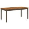 vidaXL Kaffeebord Naturlig och Kaffe 50 x 100,5 x 45 cm