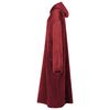 vidaXL Filt-hoodie Bordeaux Röd l Flanell