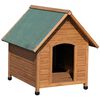 Kerbl Hundkoja 100x88x99 cm brun och gr&ouml;n 82395