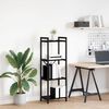 vidaXL Hyllsystem Svart Ek 40 x 30 x 85 cm Konstruerat tr&auml;