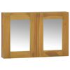 vidaXL Spegelsk&aring;p 60x10x40 cm massiv teak