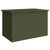 vidaXL Tr&auml;dg&aring;rdsf&ouml;rvaringskuddebox Galvaniserat st&aring;l 80 x 50,5 x 50 cm