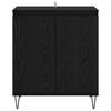 vidaXL Sideboard Svart Ek 60 x 35 x 70 cm Konstruerat tr&auml;