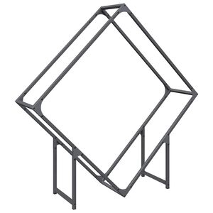 vidaXL Vedst&auml;ll antracit 100x25x100 cm kallvalsat st&aring;l