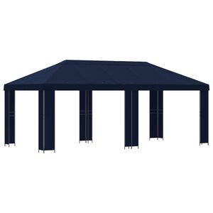 vidaXL Tr&auml;dg&aring;rdsgazebo 6 x 3 m Bl&aring; Polyester och St&aring;l 190 gsm