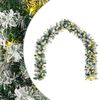 vidaXL Julgirlander Gr&ouml;n och Vit 270 cm PVC 50 LED-lampor